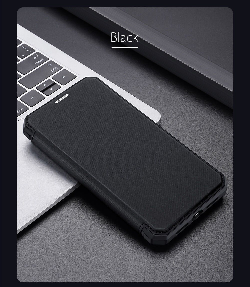 Dux Ducis flipové puzdro so slotom na karty pre iPhone XR - ružové