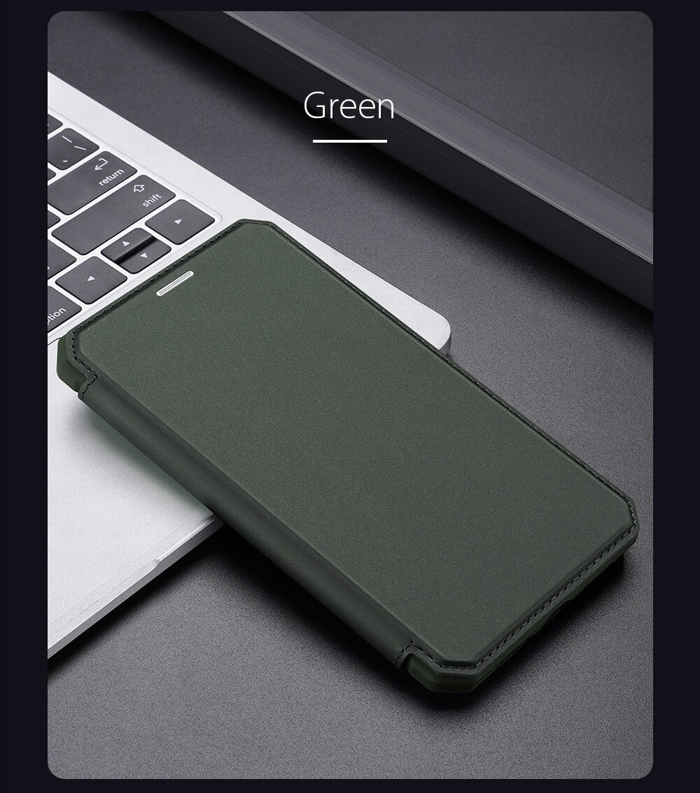 Dux Ducis flipové puzdro so slotom na karty pre iPhone XR - ružové