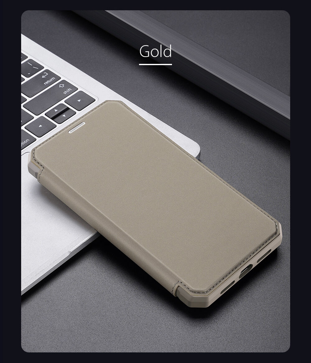 Dux Ducis flipové puzdro so slotom na karty pre iPhone XR - čierne
