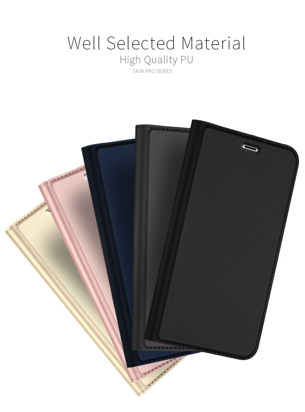 Dux Ducis flipové puzdro so stojančekom pre iPhone 7 Plus / 8 Plus – tmavosivé
