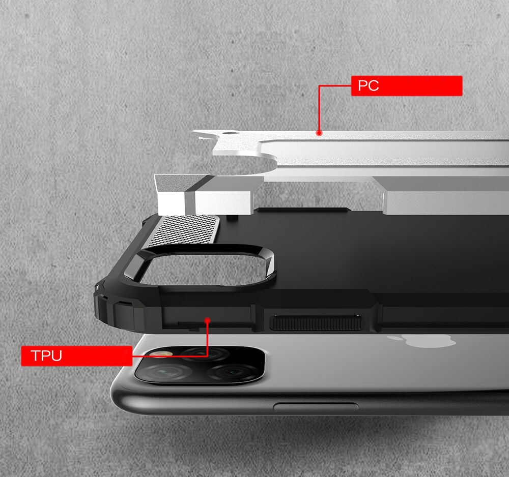 Odolný Armor kryt pre iPhone 11 Pro Max – námornícky modrý
