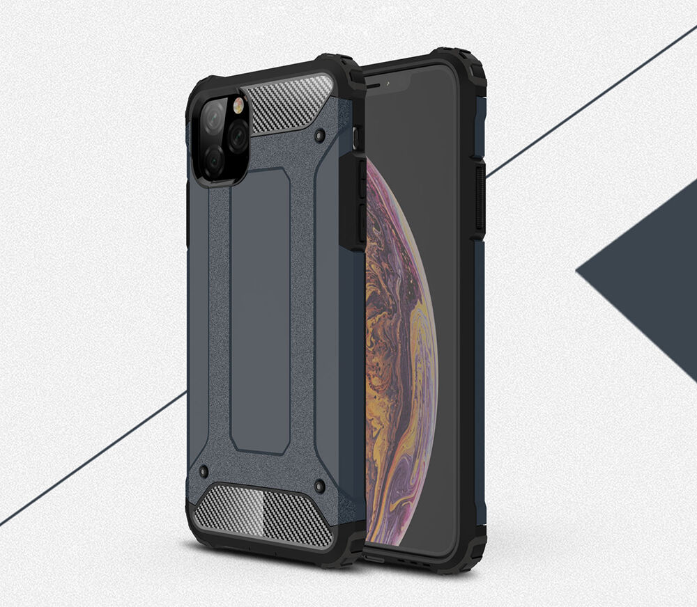 Odolný Armor kryt pre iPhone 11 Pro Max – námornícky modrý