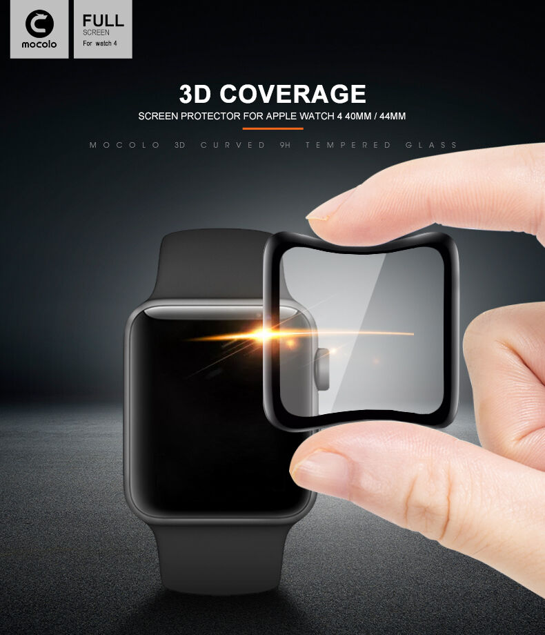 Mocolo tvrdené 3D sklo s mäkkou hranou pre Apple Watch 40mm