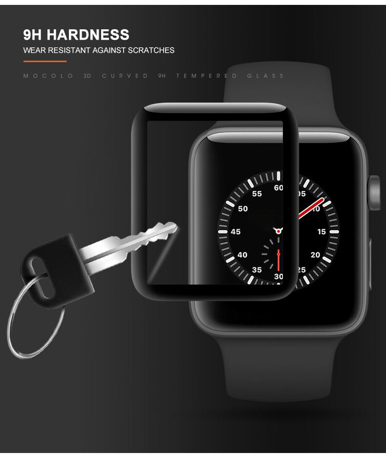 Mocolo tvrdené 3D sklo s mäkkou hranou pre Apple Watch 40mm