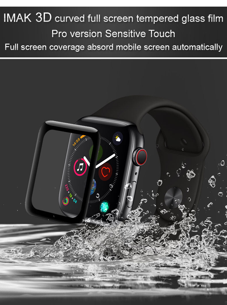 IMAK tvrdené 3D sklo s plastovým okrajom pre Apple Watch 40mm
