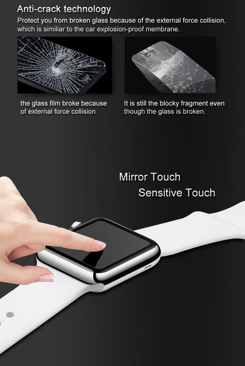 IMAK tvrdené 3D sklo s plastovým okrajom pre Apple Watch 40mm