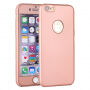 Plastový obal na iPhone 6 / 6S s&nbsp;360° ochranou – chráni prednú aj zadnú stranu – ružovo-zlatý (Rose Gold)