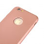 Plastový obal na iPhone 6 / 6S s&nbsp;360° ochranou – chráni prednú aj zadnú stranu – ružovo-zlatý (Rose Gold)