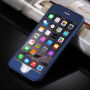 Plastový obal na iPhone 6 Plus/6S Plus s&nbsp;360° ochranou – chráni prednú aj zadnú stranu – modrý