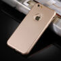 Plastový obal na iPhone 6 Plus/6S Plus s&nbsp;360° ochranou – chráni prednú aj zadnú stranu – zlatý