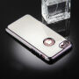 Obal na iPhone 8 / 7 s&nbsp;360° ochranou a&nbsp;lesklými hranami – chráni prednú aj zadnú stranu – sivý