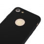 Silikónový obal na iPhone 8 / 7 s&nbsp;360° ochranou – chráni prednú aj zadnú stranu – čierny