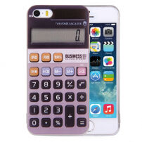 Kryt na iPhone 5 / 5S / SE (2016) s motívom kalkulačky – sivý