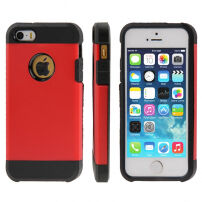 Superodolný „Armor“ kryt pre iPhone 5 / 5S / SE (2016) – červený
