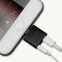 OCUBE 2v1 redukcia Lightning na 3,5&nbsp;mm port a&nbsp;Lightning pre Apple iPhone – čierna