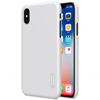NILLKIN zadný kryt s&nbsp;ochranou displeja pre Apple iPhone XS / iPhone X – biela