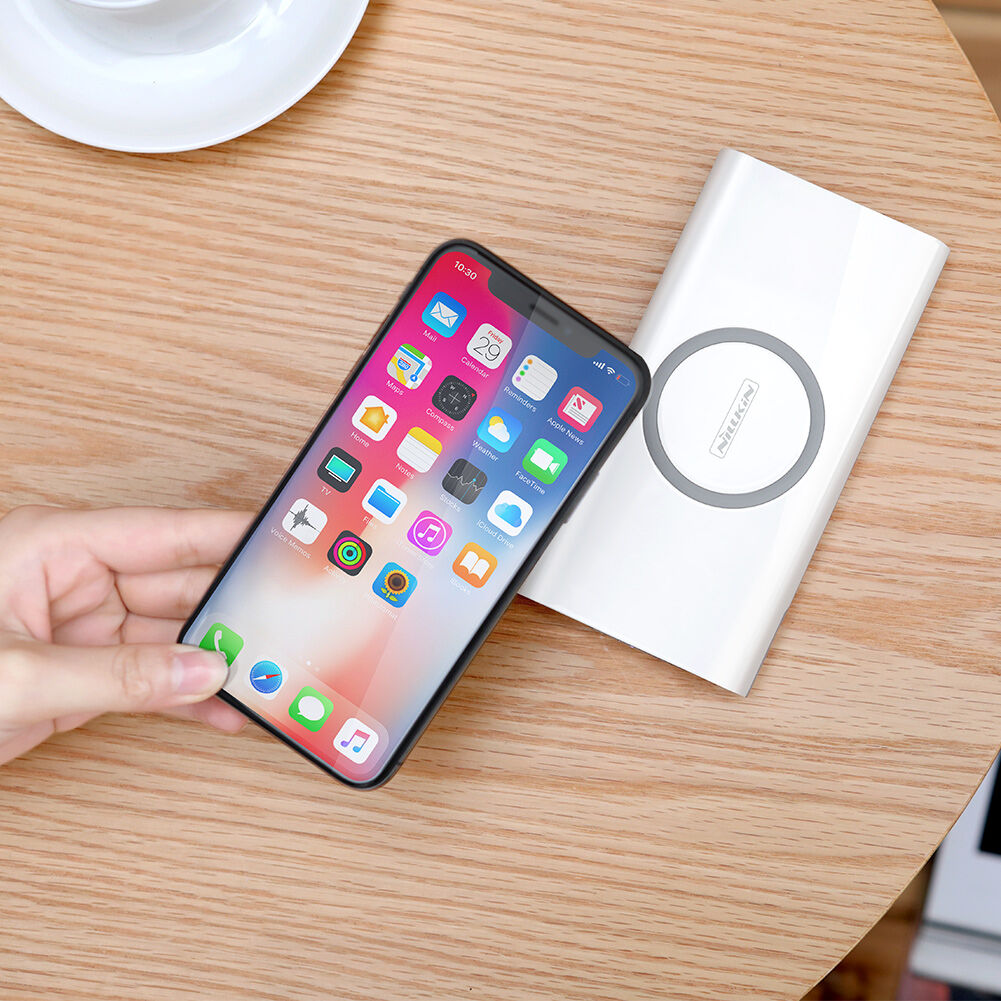NILLKIN powerbanka 10 000 mAh s bezdrôtovým nabíjaním – biela