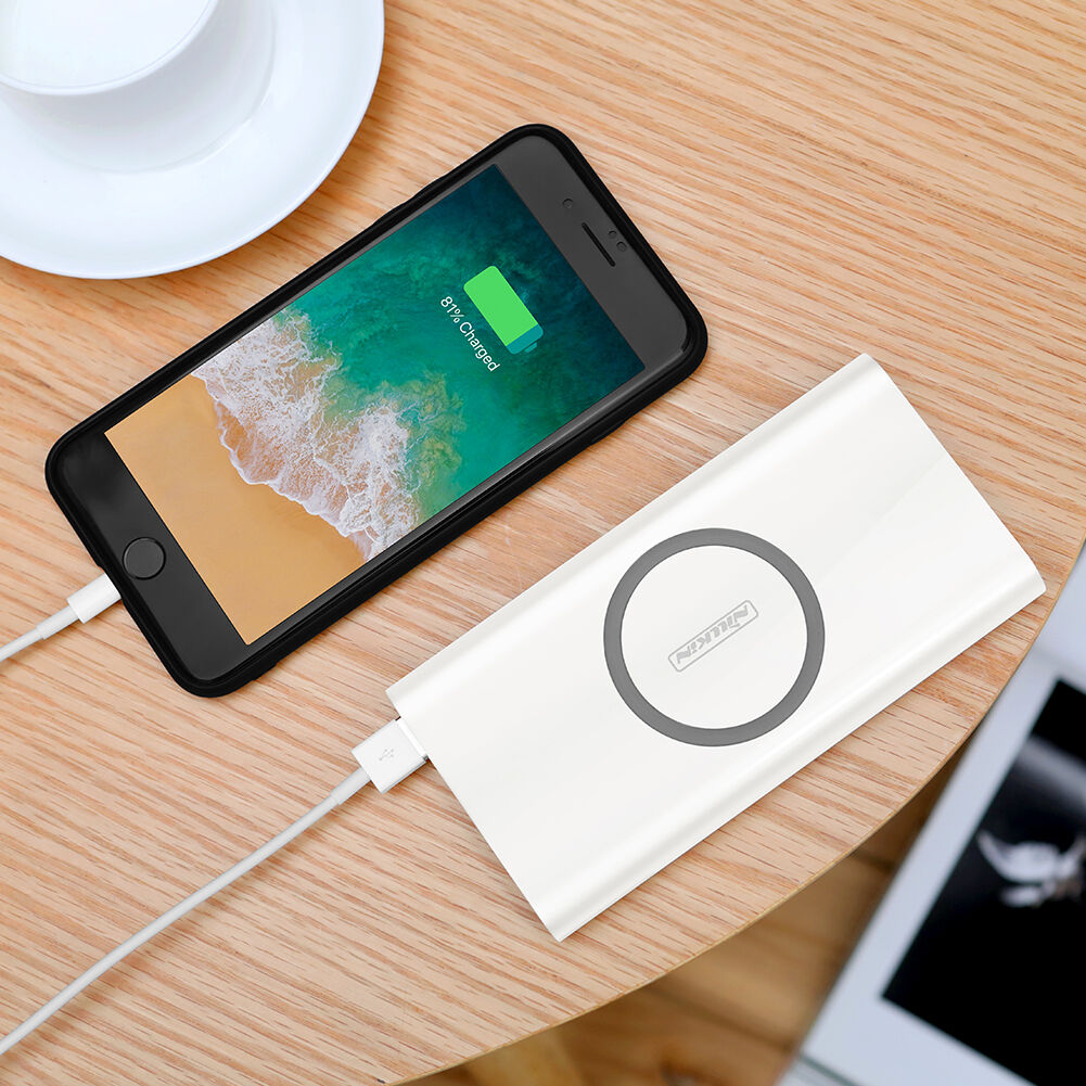 NILLKIN powerbanka 10 000 mAh s bezdrôtovým nabíjaním – biela