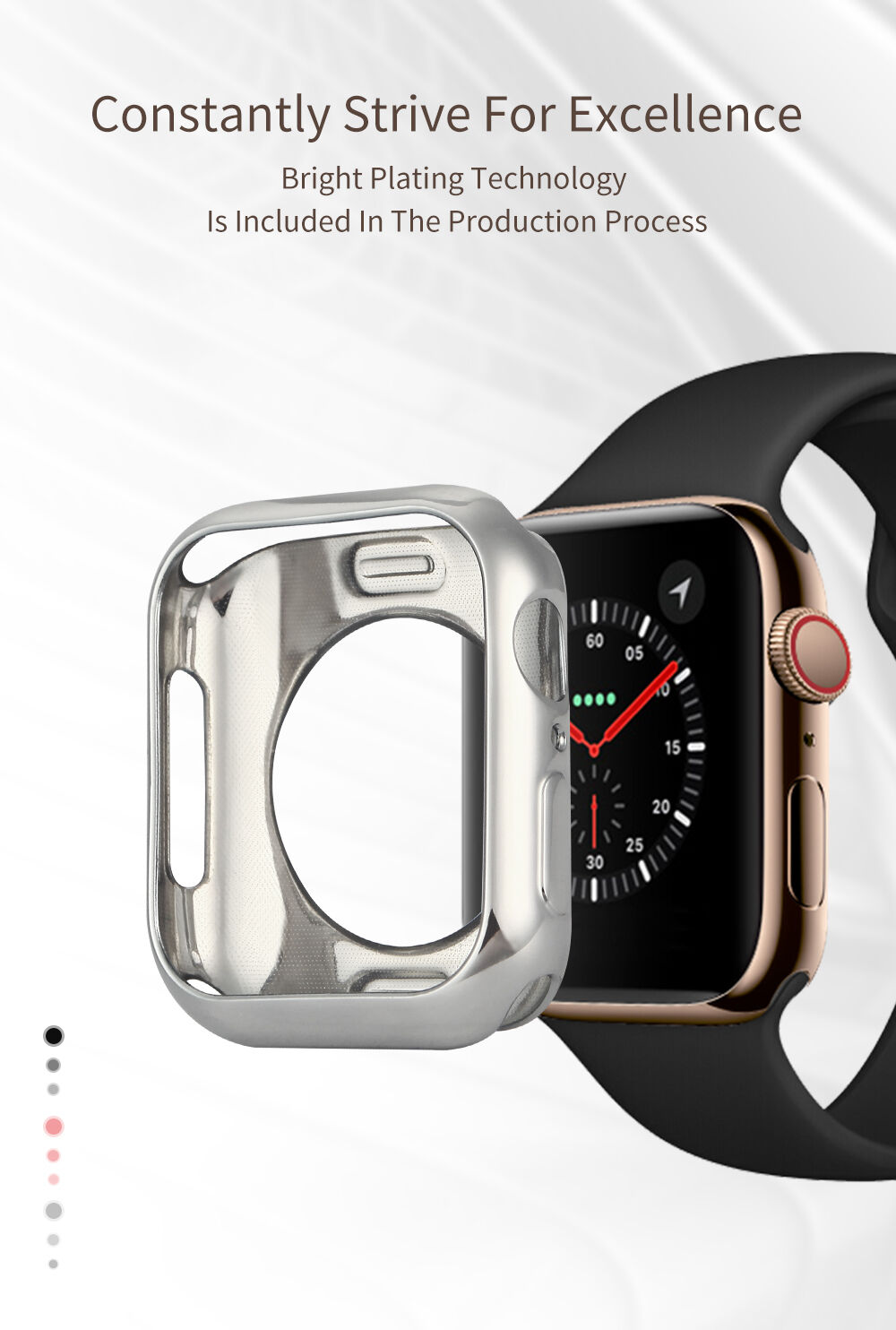 Dux Ducis ochranné púzdro pre Apple Watch 44mm - ružové