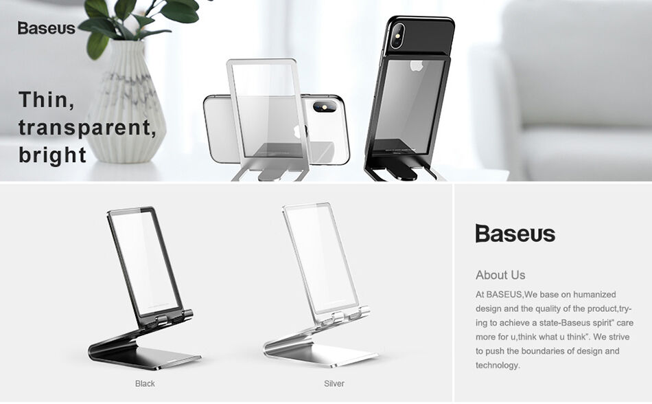 BASEUS elegantný stojanček pre iPhone – čierna