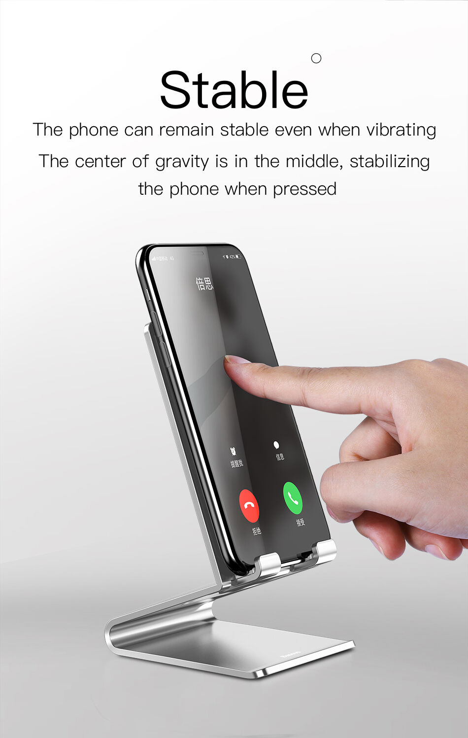 BASEUS elegantný stojanček pre iPhone – čierna