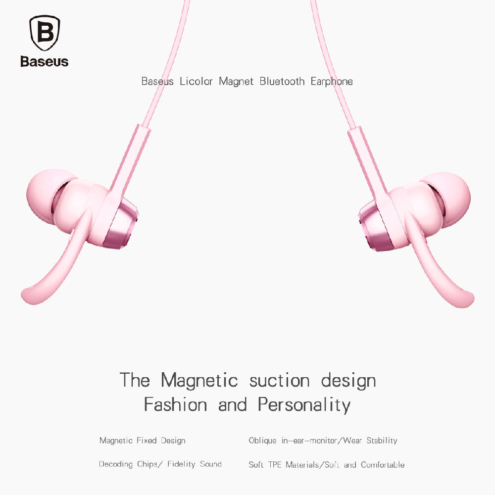 BASEUS Fashion bezdrôtové slúchadlá pre Apple zariadenia – čierna