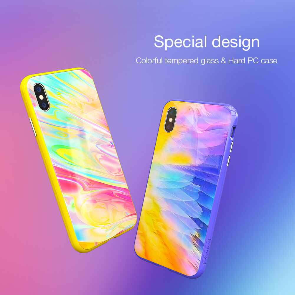 NILLKIN Ombre kryt pre iPhone XS Max – žltá