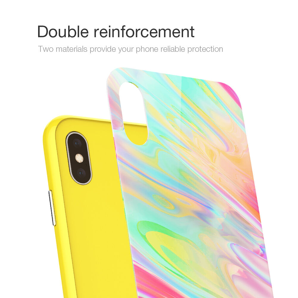 NILLKIN Ombre kryt pre iPhone XS Max – žltá