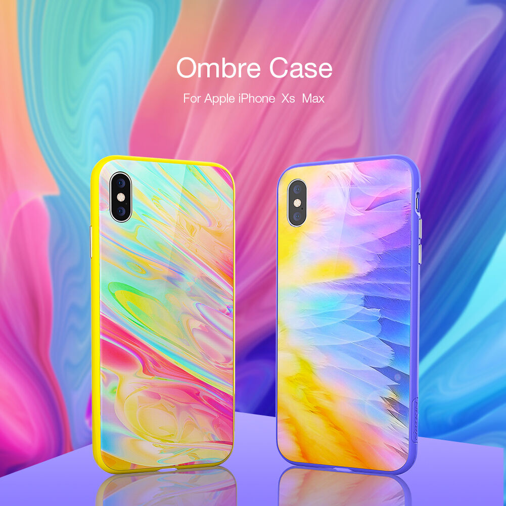 NILLKIN Ombre kryt pre iPhone XS Max – fialová