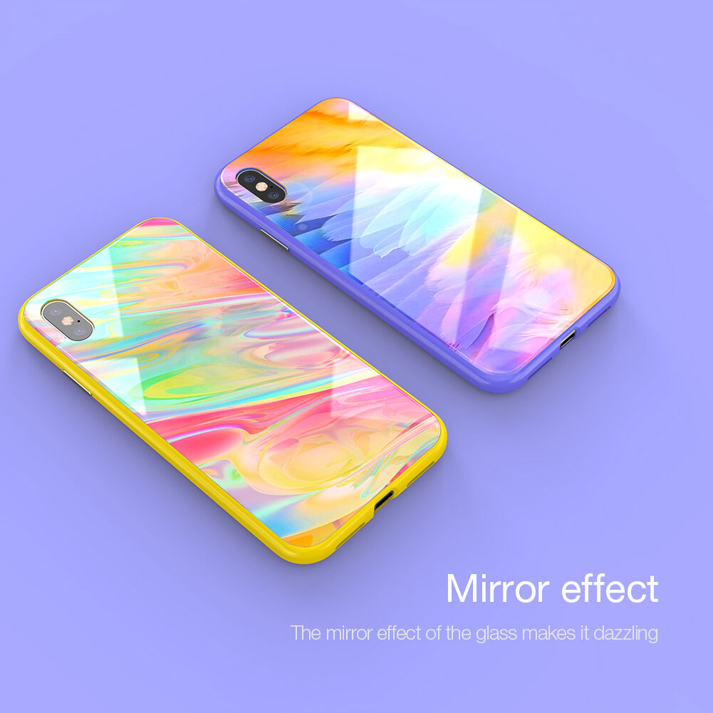 NILLKIN Ombre kryt pre iPhone XS Max – fialová
