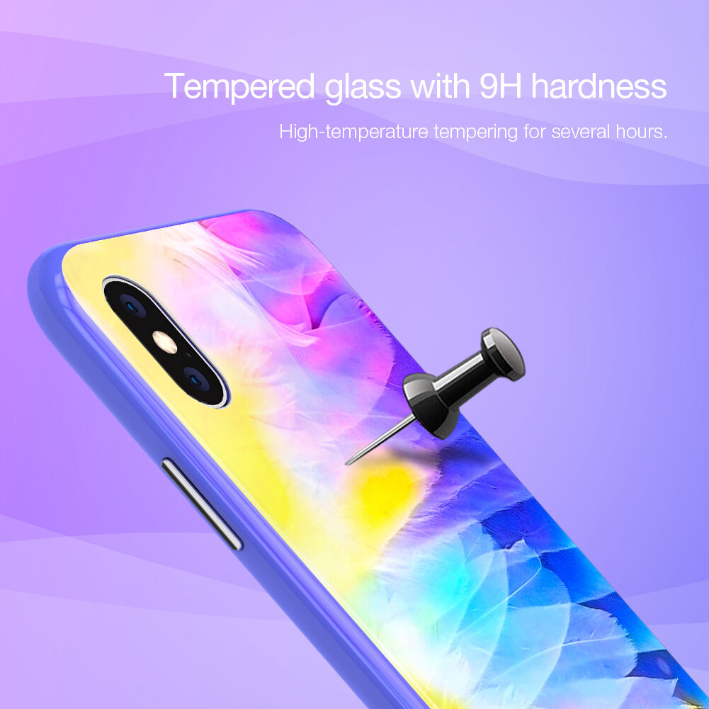 NILLKIN Ombre kryt pre iPhone XS Max – fialová