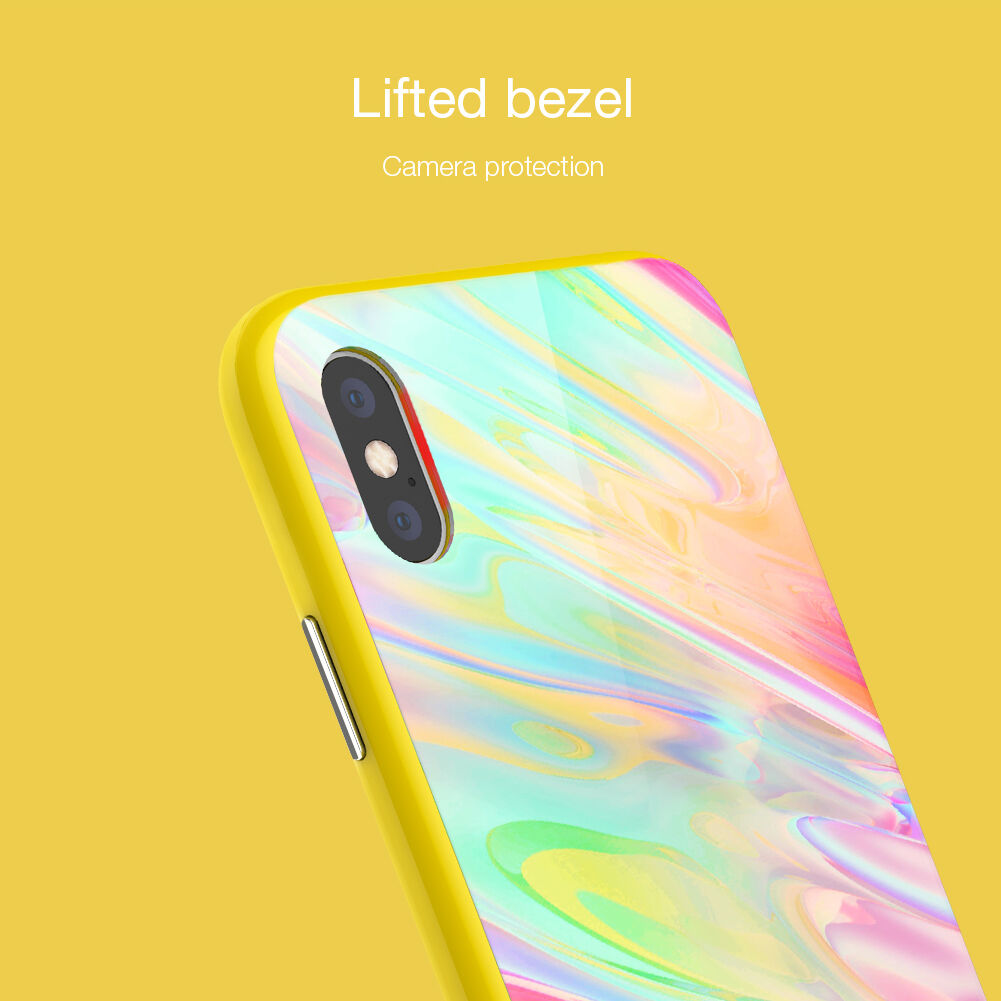 NILLKIN Ombre kryt pre iPhone XS Max – fialová