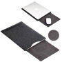 SOYAN filcová obálka s&nbsp;podložkou pre iPad do 13" / MacBook do 14" - čierna