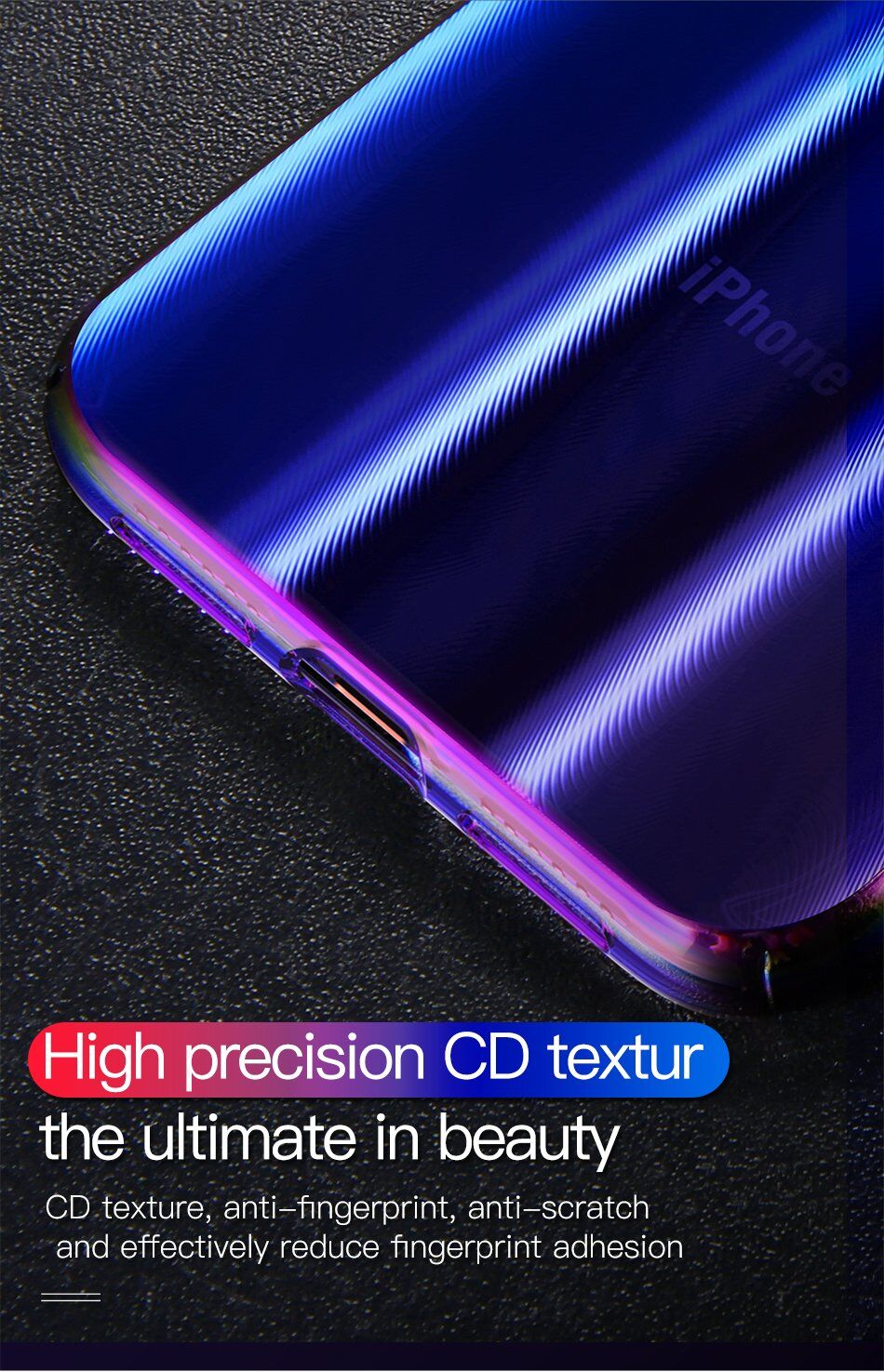 BASEUS Aurora kryt pre iPhone XS – čierna