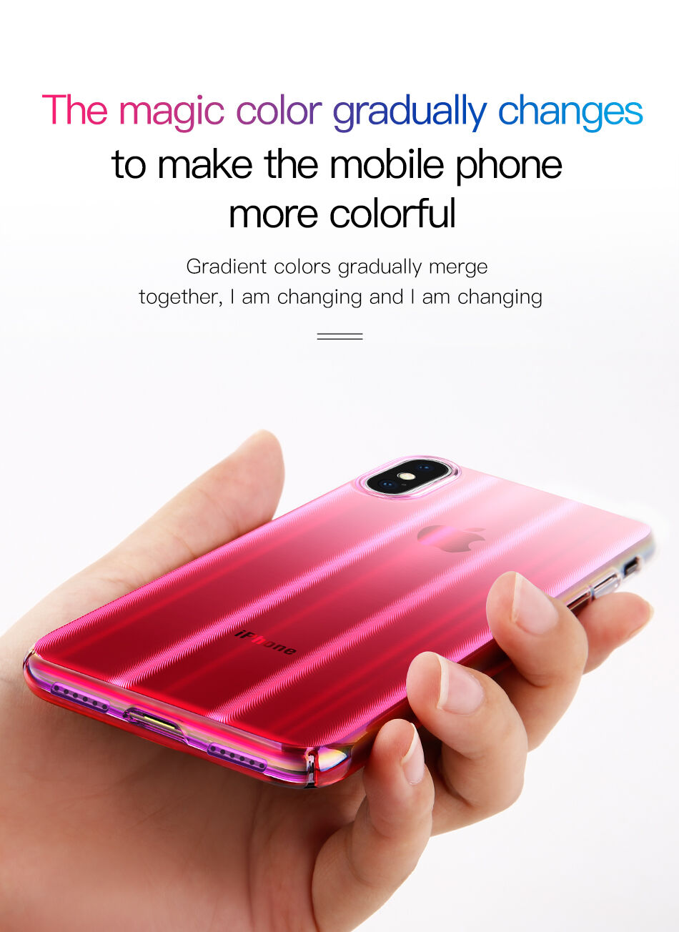 BASEUS Aurora kryt pre iPhone XS – čierna