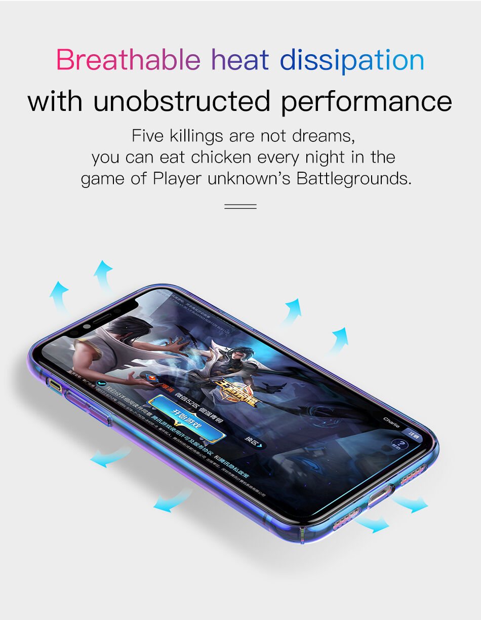 BASEUS Aurora kryt pre iPhone XS – čierna