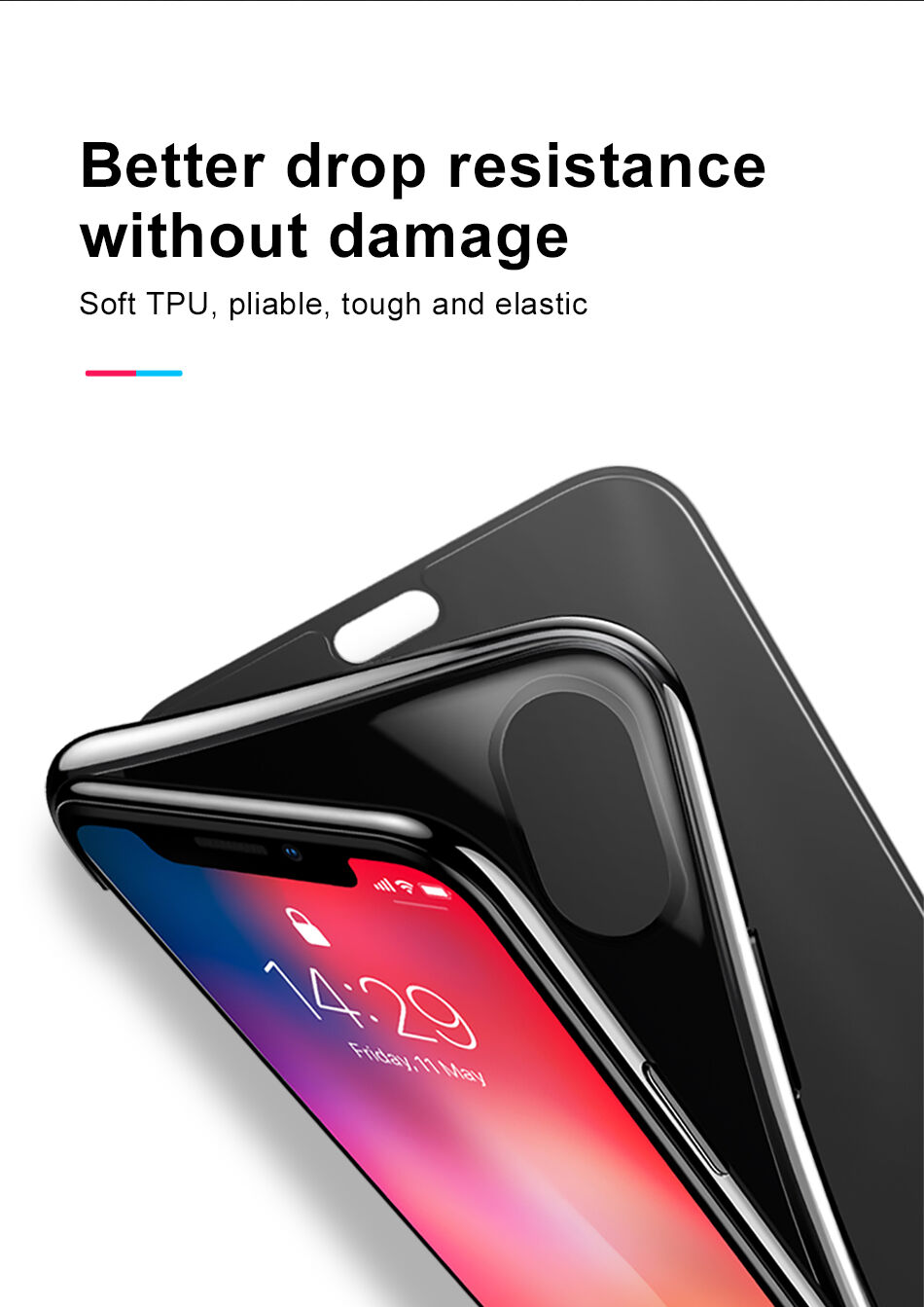 BASEUS flipové puzdro pre iPhone XS Max – čierna