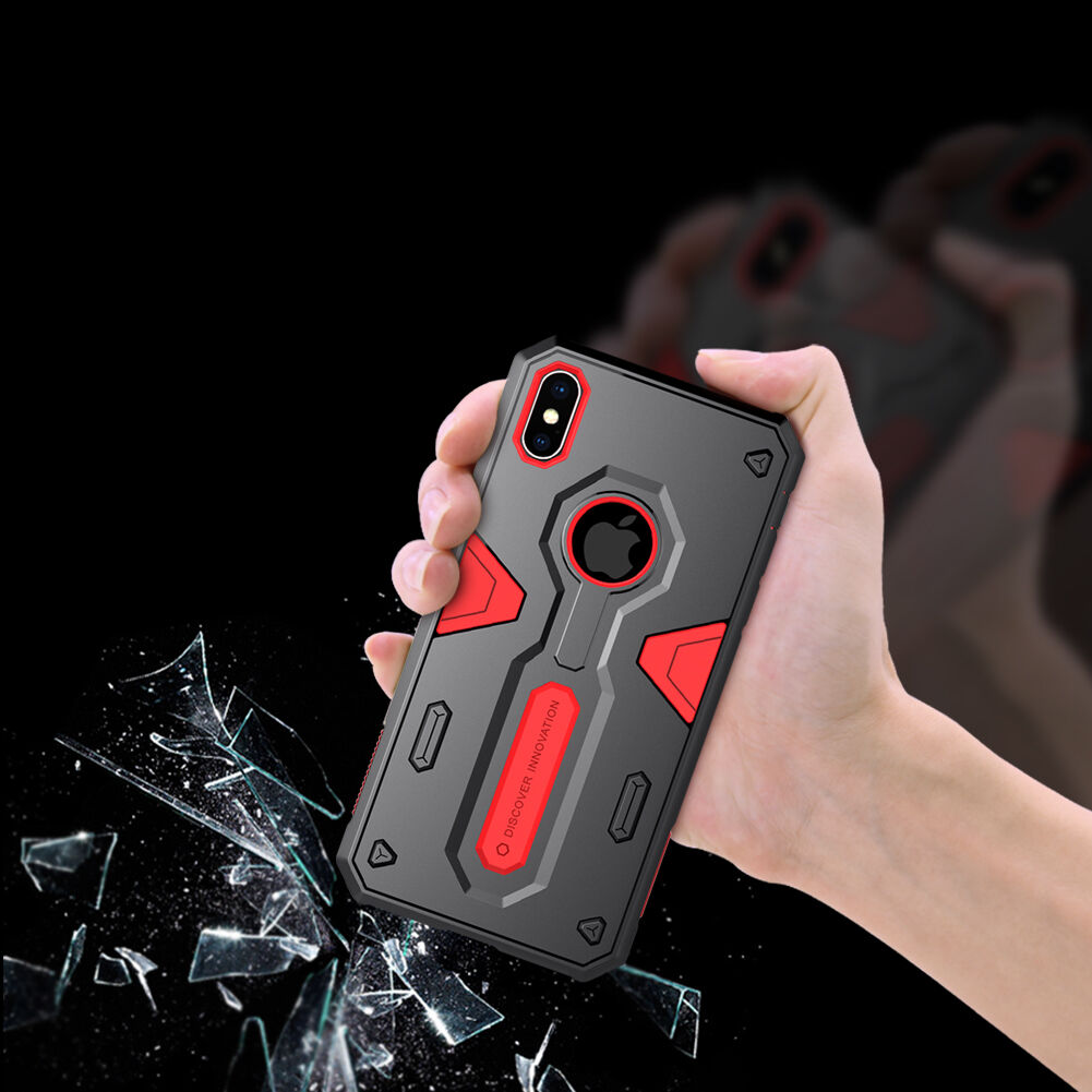 NILLKIN Defender II odolný kryt pre iPhone XS Max – čierna