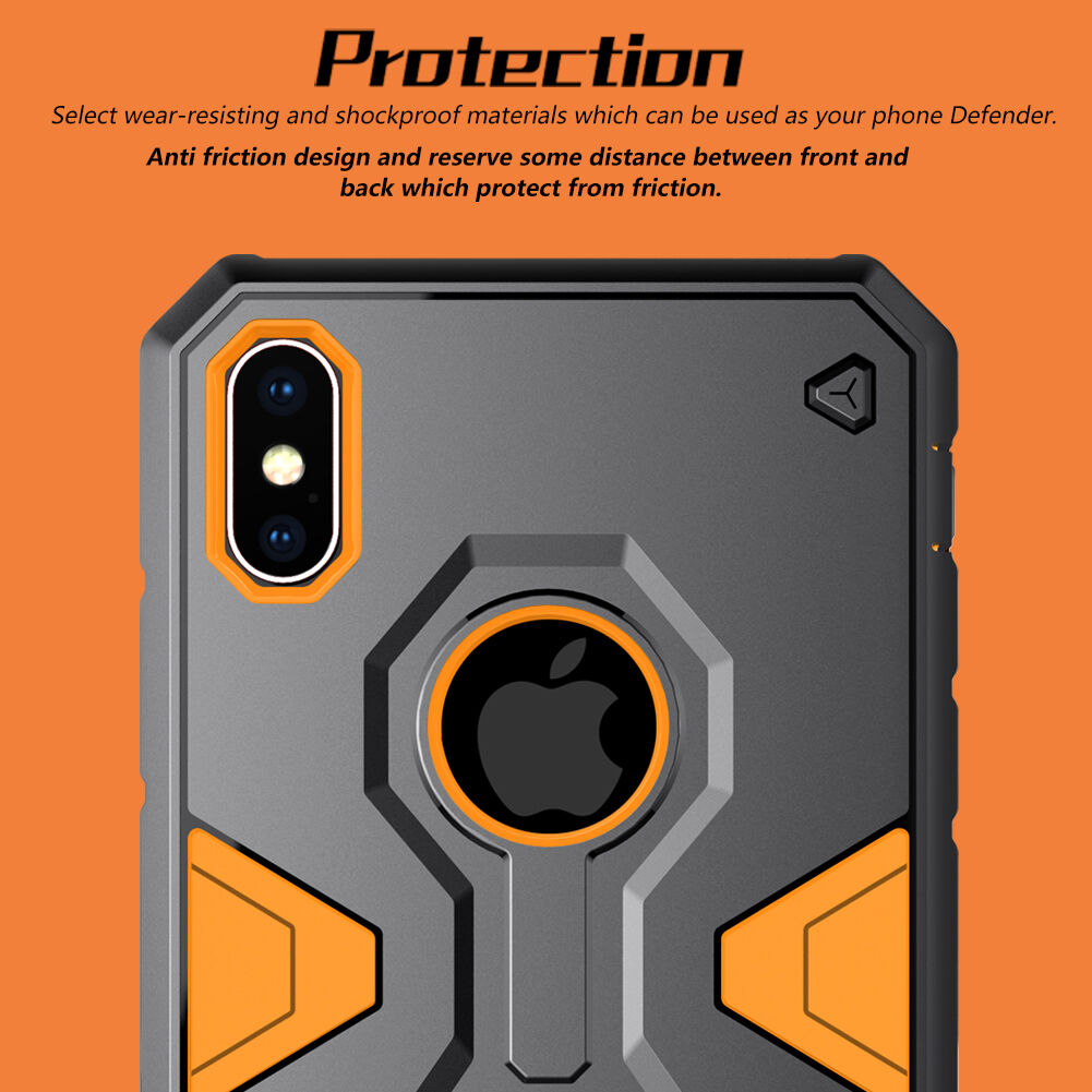 NILLKIN Defender II odolný kryt pre iPhone XS Max – zelená