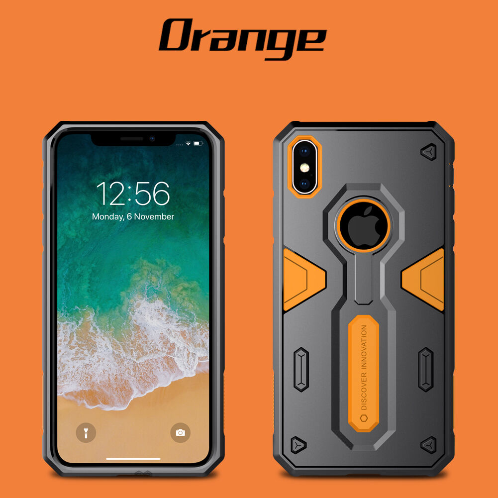 NILLKIN Defender II odolný kryt pre iPhone XS Max – zelená