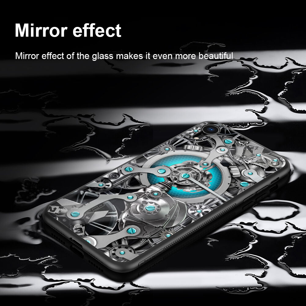 NILLKIN Spacetime kryt so sklenenou zadnou stranou pre iPhone XR