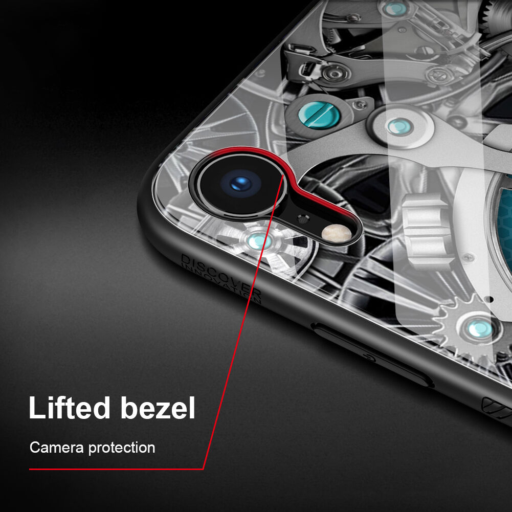 NILLKIN Spacetime kryt so sklenenou zadnou stranou pre iPhone XR