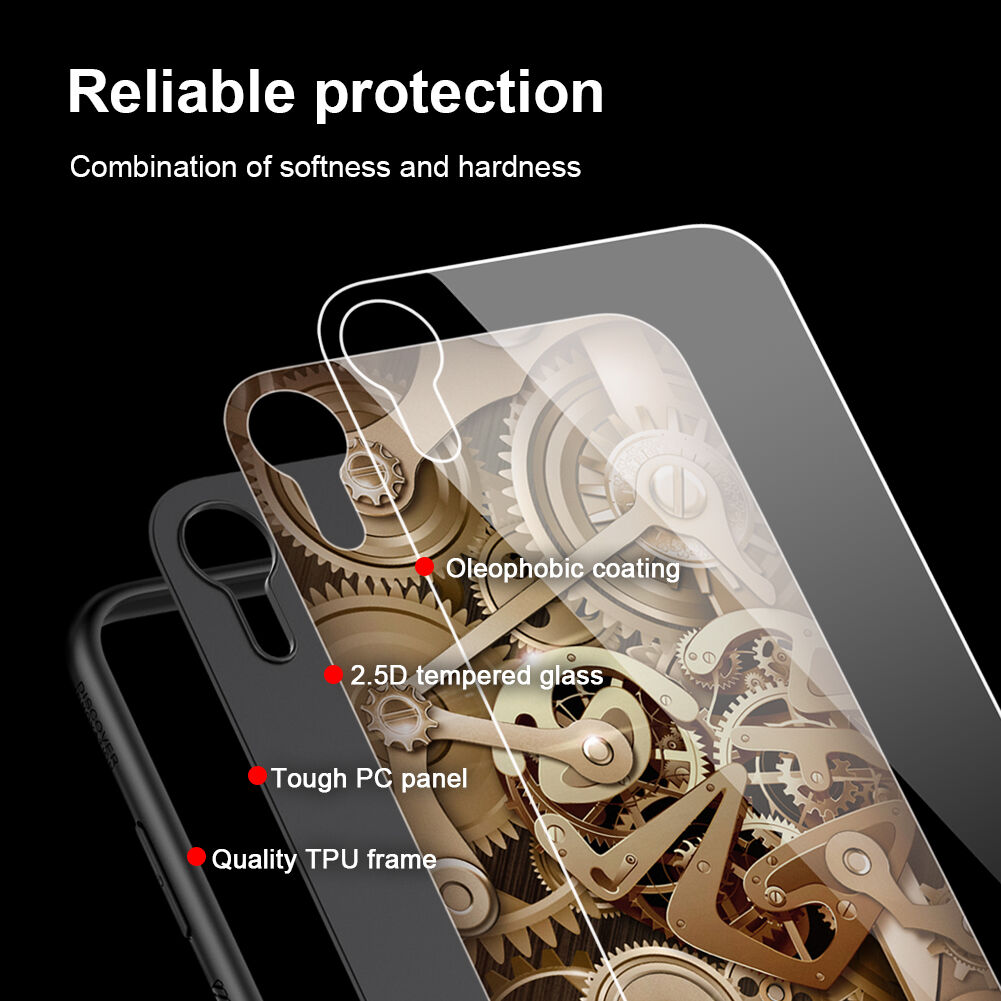 NILLKIN Gear kryt so sklenenou zadnou stranou pre iPhone XR