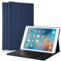 Bezdrôtová Bluetooth klávesnica a&nbsp;kryt pre Apple iPad 9,7" (2017/2018) – tmavomodrá
