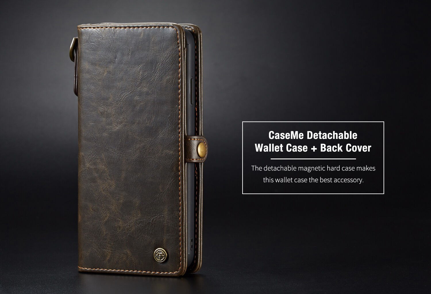CASEME 2v1 odnímateľné puzdro pre iPhone XS Max – čierna