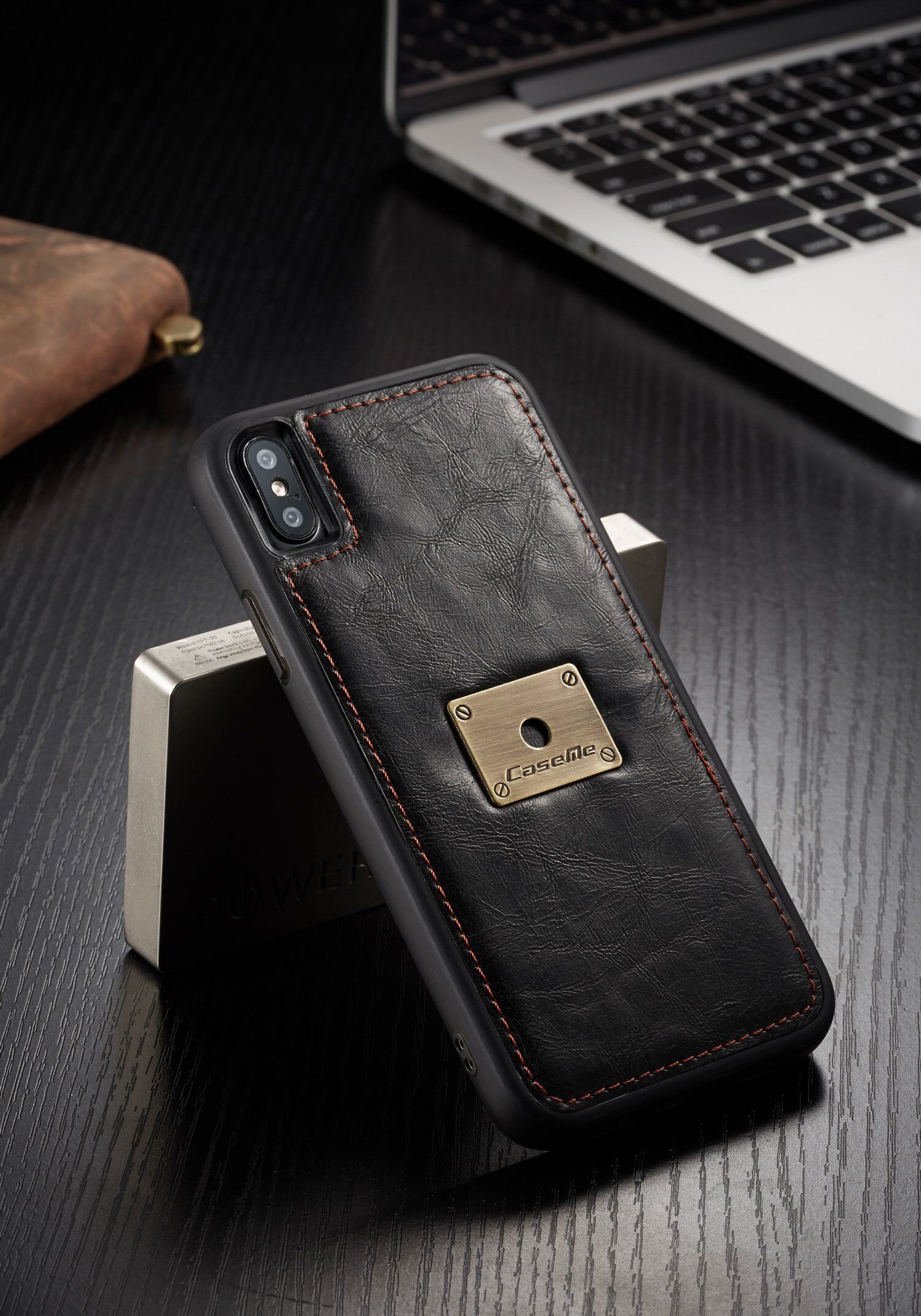 CASEME 2v1 odnímateľné puzdro pre iPhone XS Max – červená