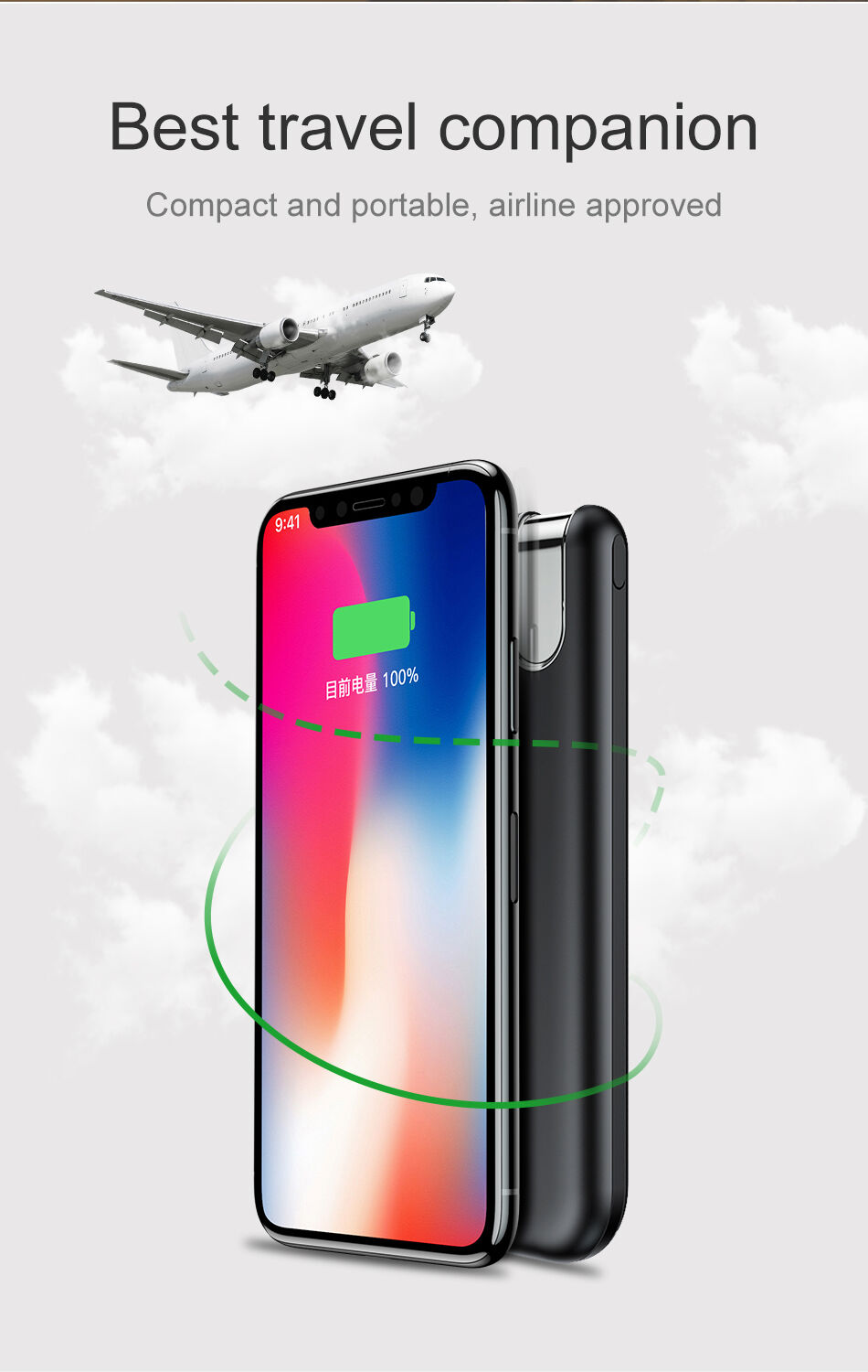 BASEUS powerbanka 10000mAh s bezdrôtovým nabíjaním – čierna