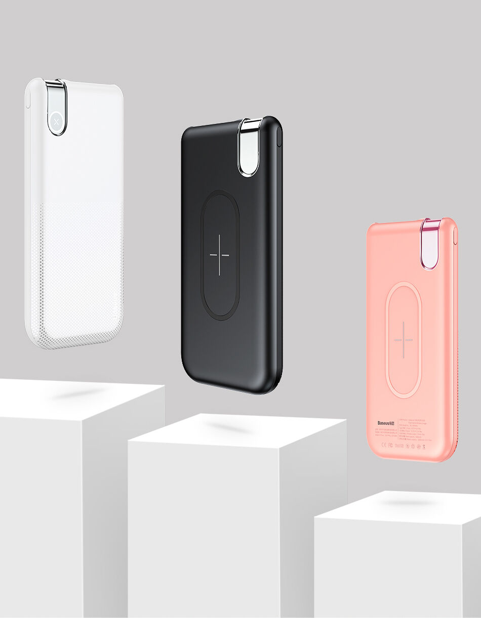 BASEUS powerbanka 10000mAh s bezdrôtovým nabíjaním – čierna