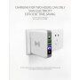Nabíjačka / powerbanka 6700 mAh s výmennými zástrčkami (AU/UK/US/EÚ) a bezdrôtovým nabíjaním