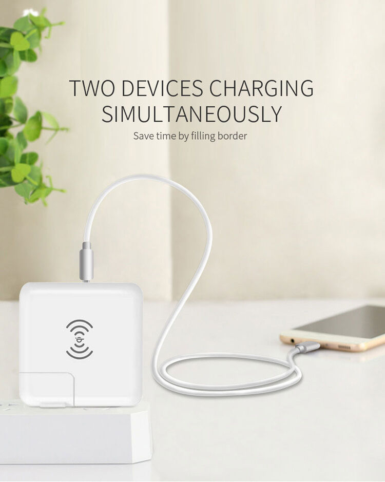Nabíjačka / powerbanka 6700 mAh s výmennými zástrčkami (AU/UK/US/EÚ) a bezdrôtovým nabíjaním